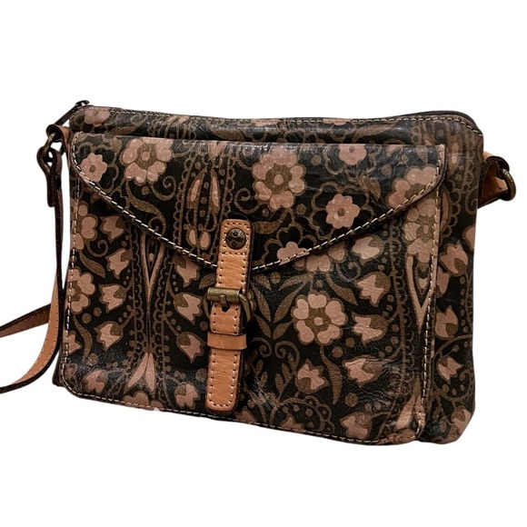Patricia Nash Italian Leather Vintage Avellino Crossbody - Picture 1 of 11